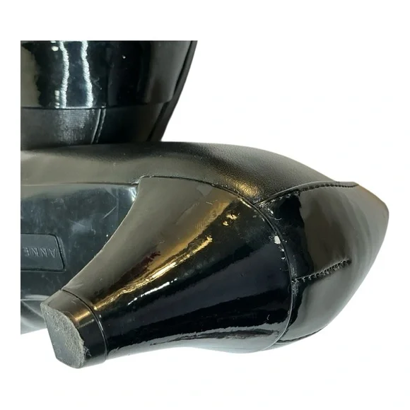 Anne Klein Black Kitty Heels Sleek and Sophisticated Size 8 - Picture 6 of 12